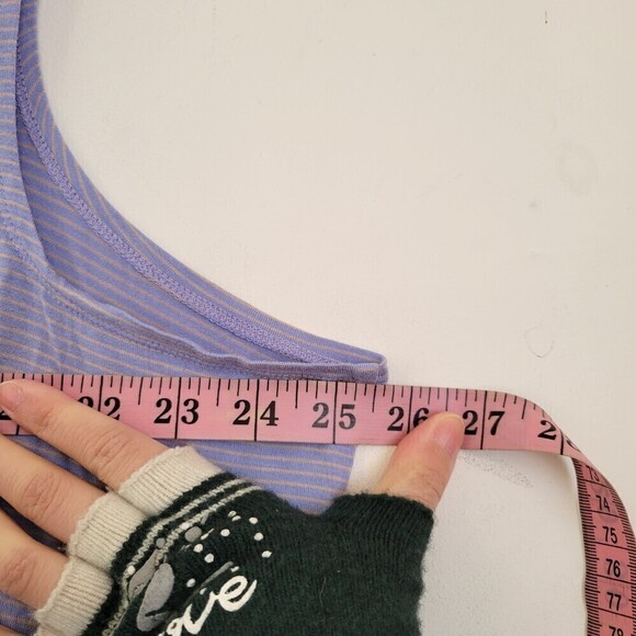 LOGO by Lori Goldstein Layers Striped Sleeveless Tank Top Shirt Size 2X - Picture 7 of 11